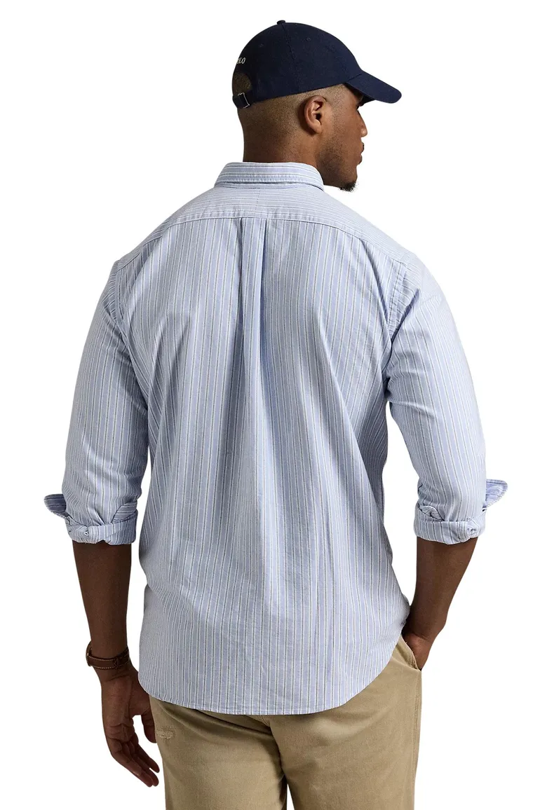 Polo Ralph Lauren overhemd gestreept blauw Big & Tall