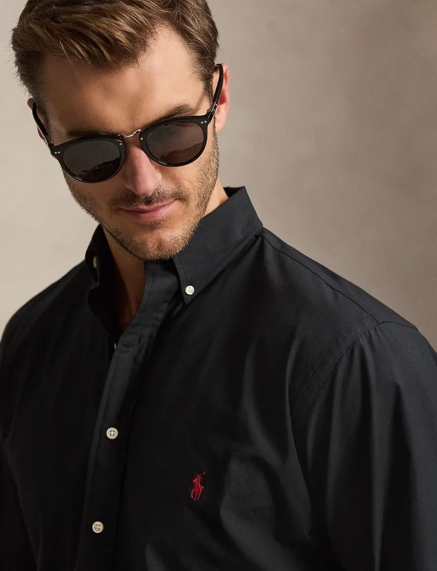 Polo Ralph Lauren overhemd zwart Big & Tall