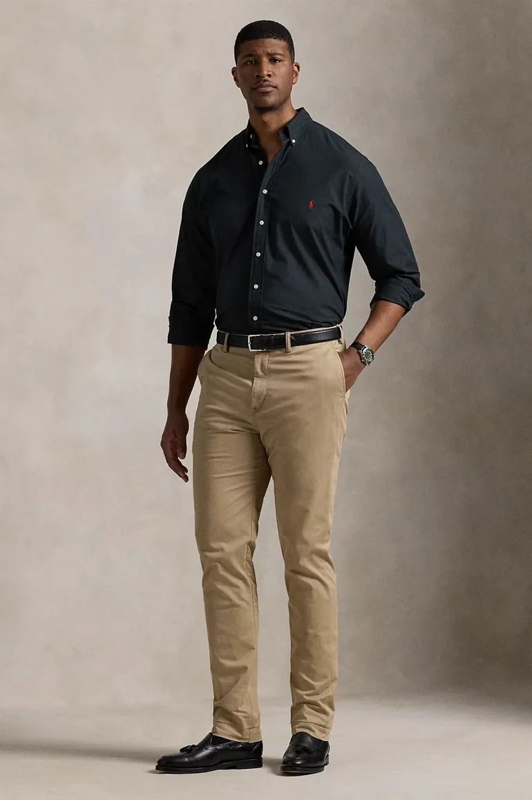 Polo Ralph Lauren overhemd zwart Big & Tall