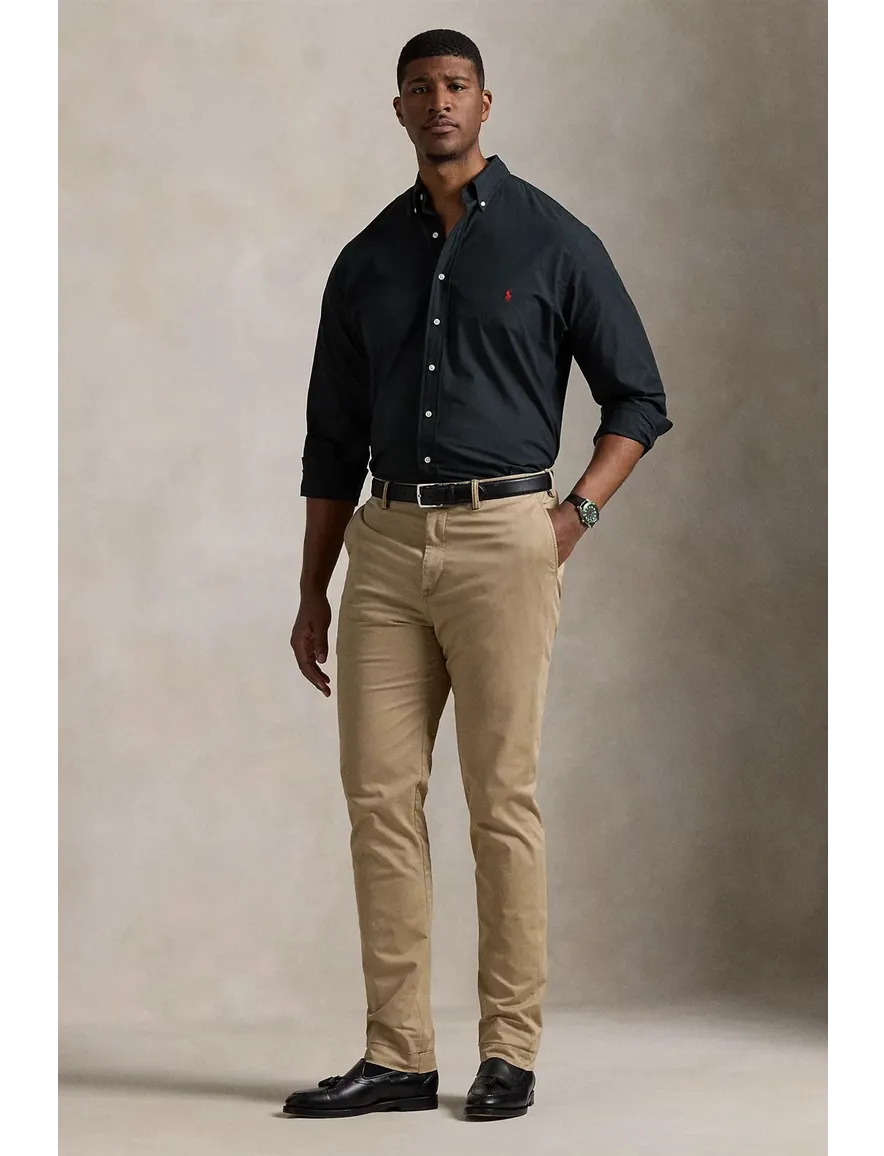 Polo Ralph Lauren overhemd zwart Big & Tall