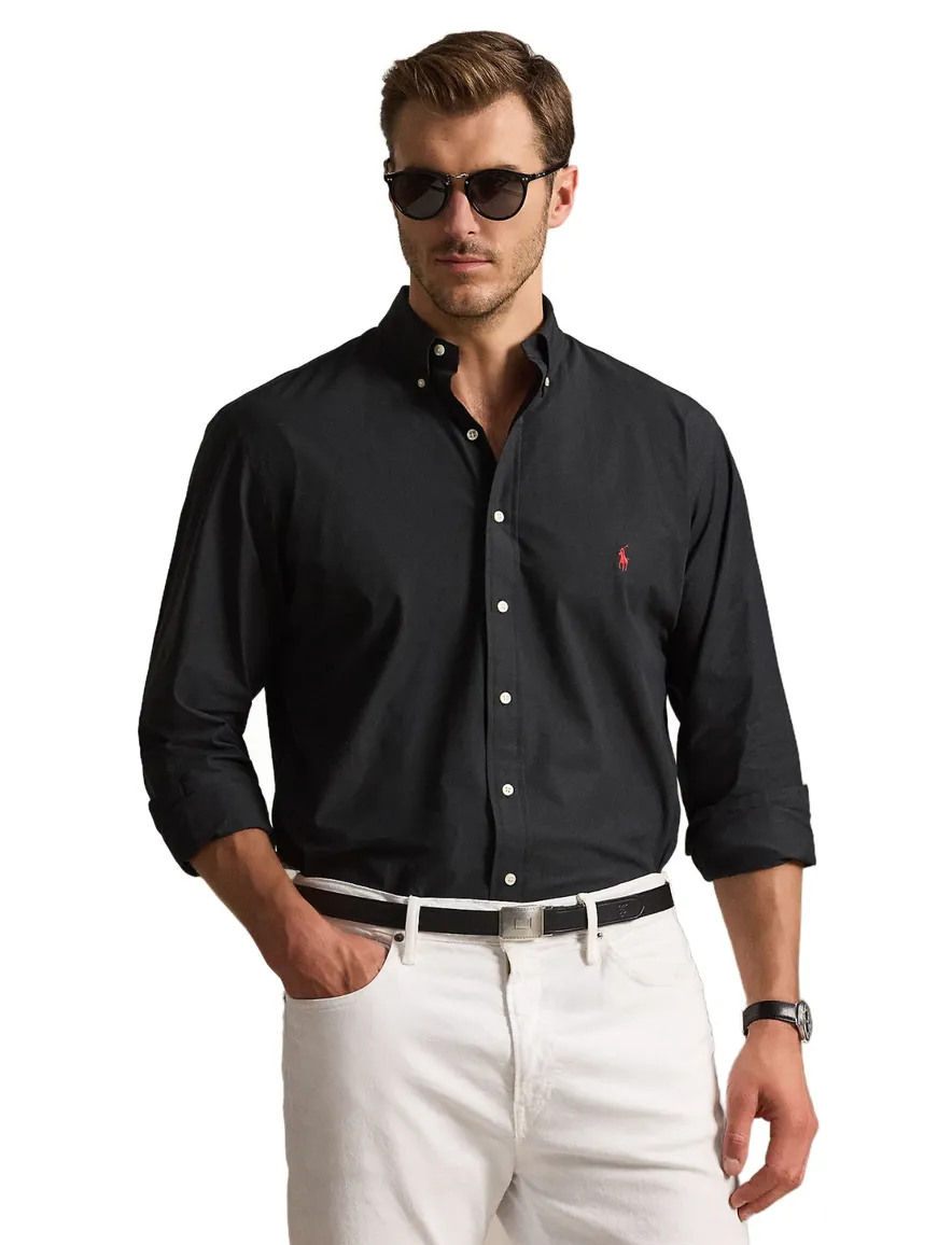 Polo Ralph Lauren overhemd zwart Big & Tall