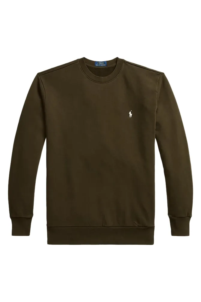 katoenen Ralph Lauren sweater donkergroen effen Big & Tall