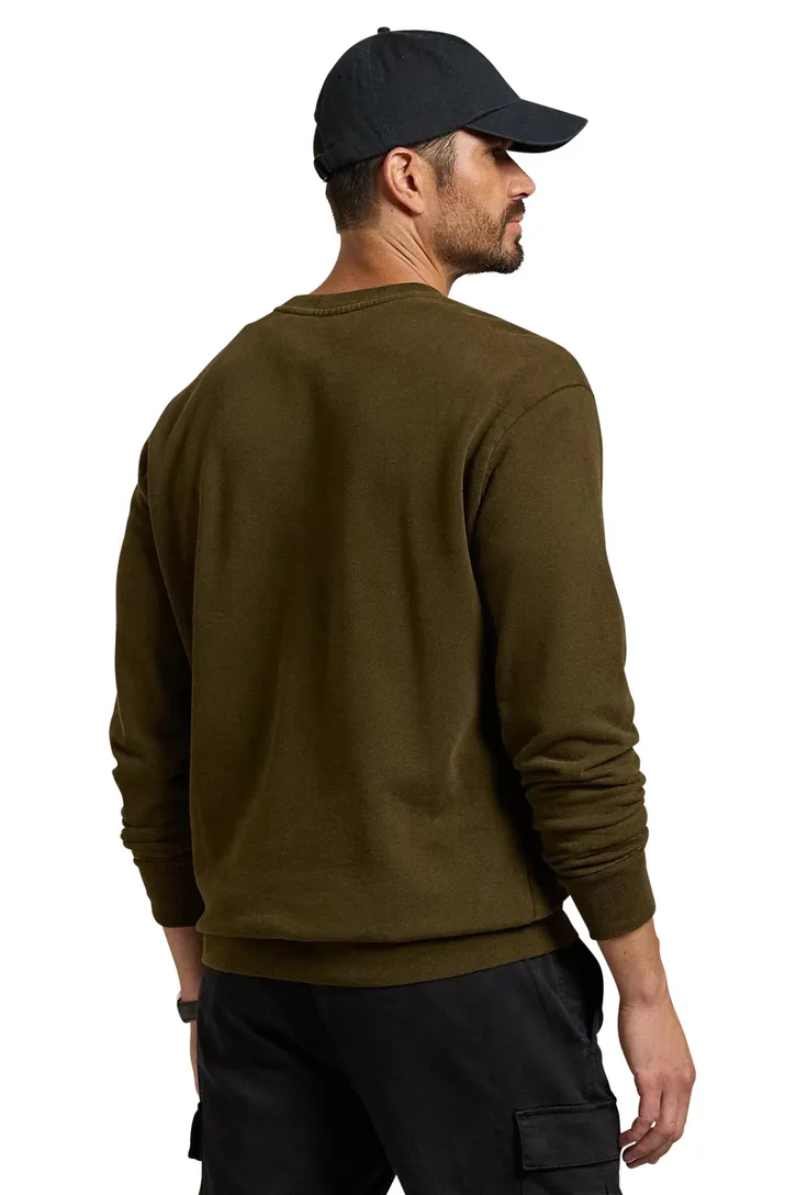 katoenen Ralph Lauren sweater donkergroen effen Big & Tall