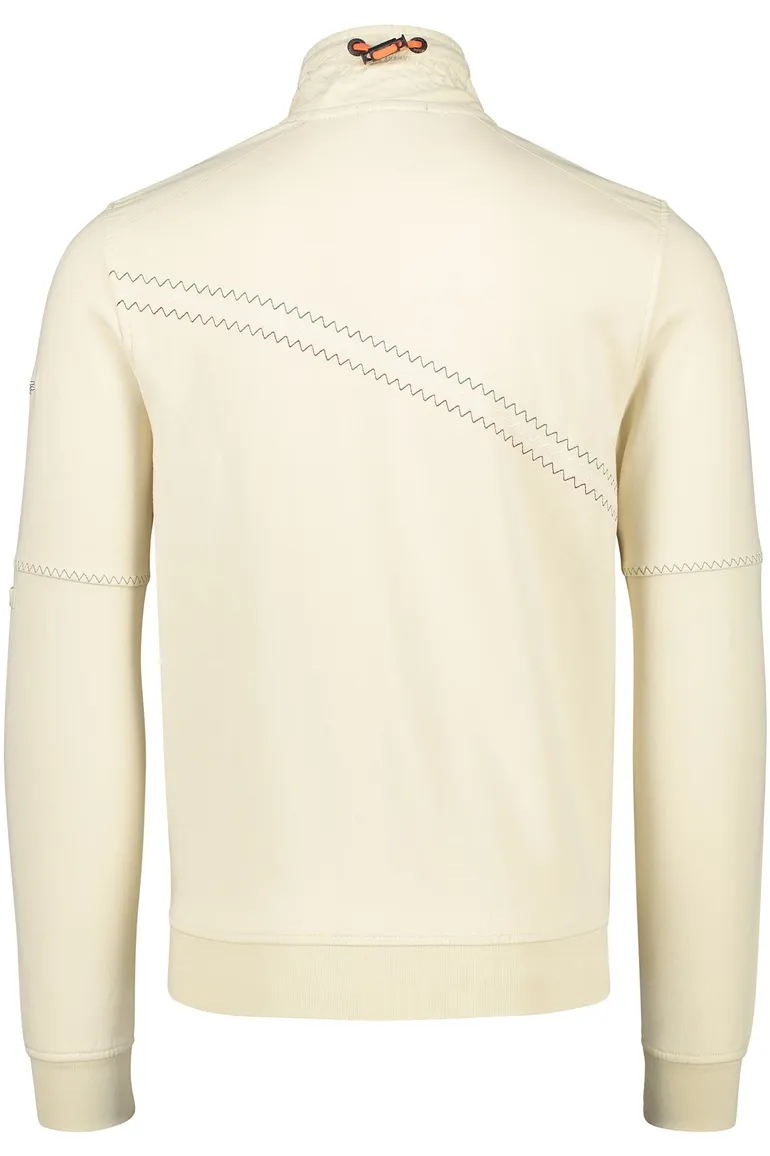 Sweatvest Aeronautica Militare creme opdruk