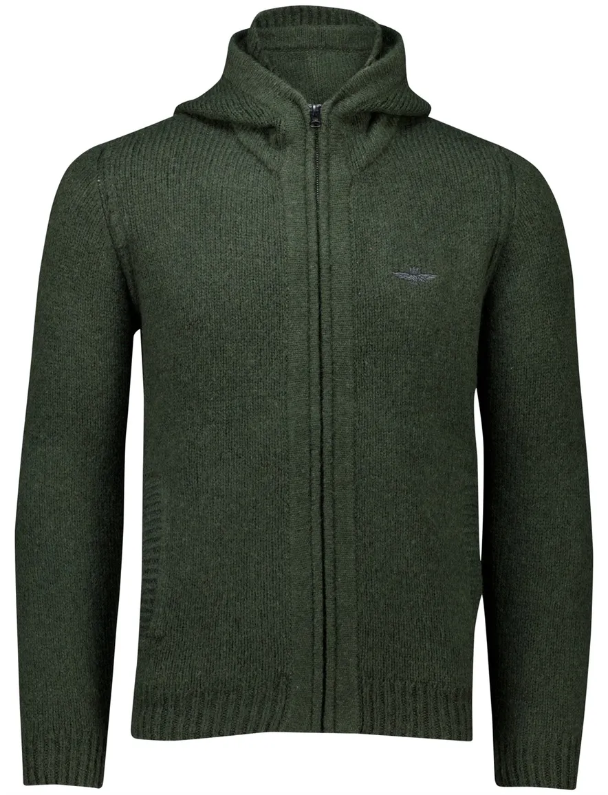 Aeronautica Militare vest groen gebreid