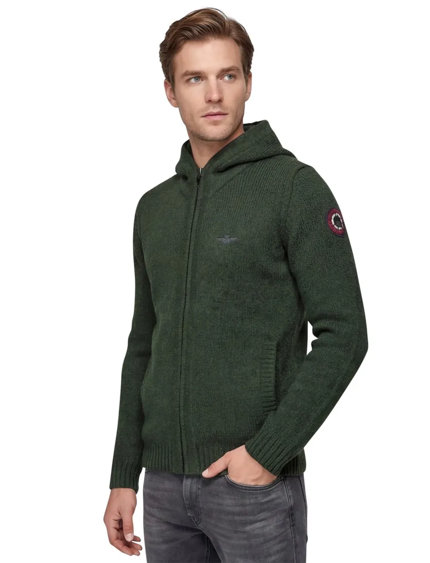 Aeronautica Militare vest groen gebreid