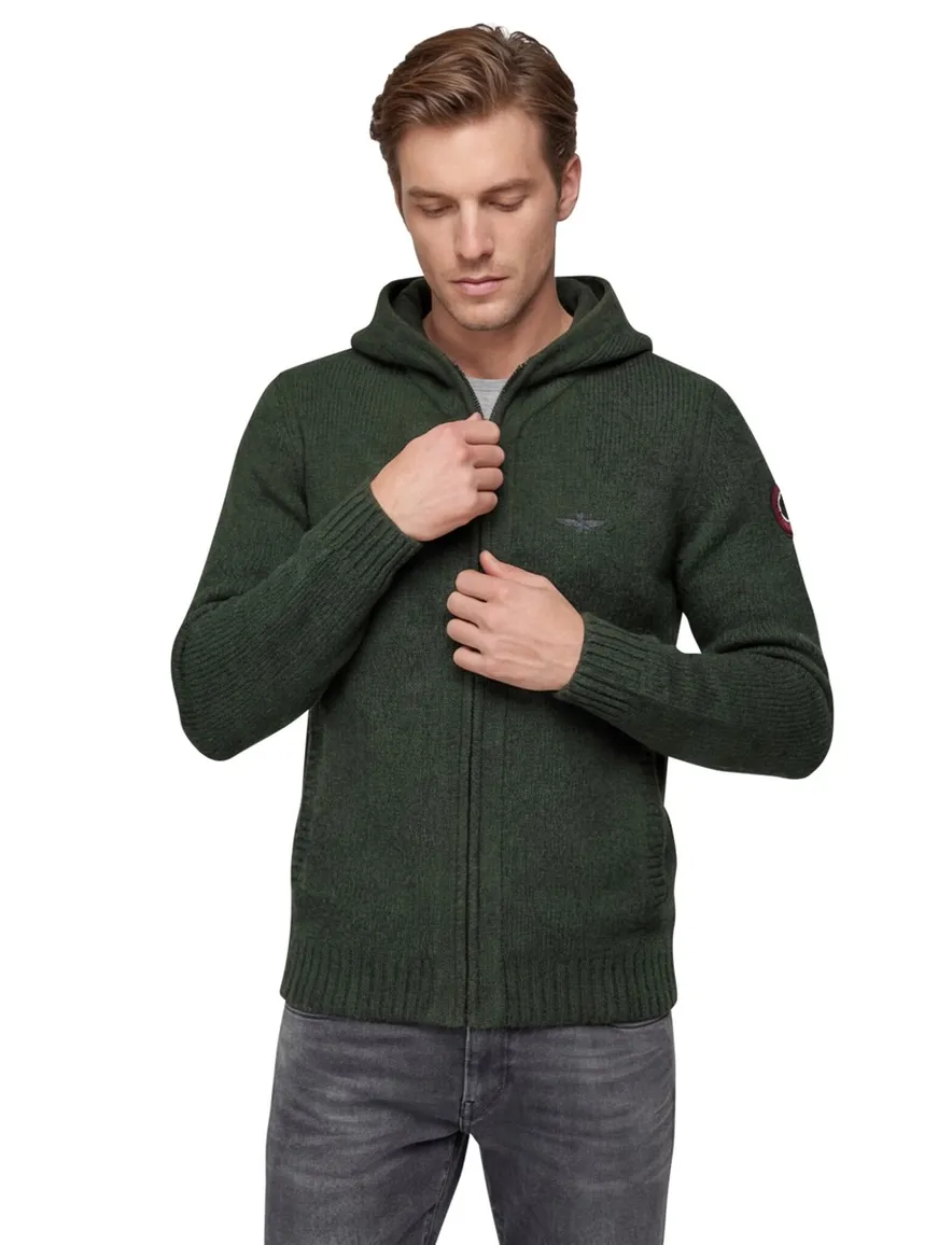 Aeronautica Militare vest groen gebreid