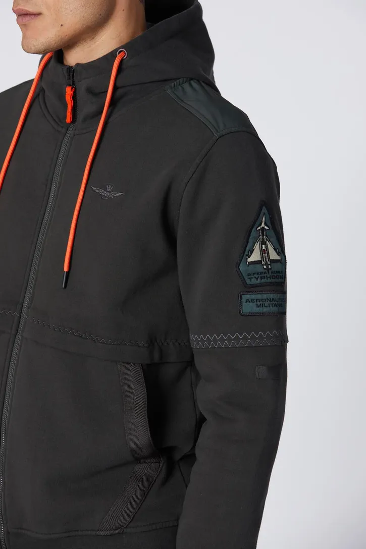 Paul & Shark vest antraciet effen outdoor rits