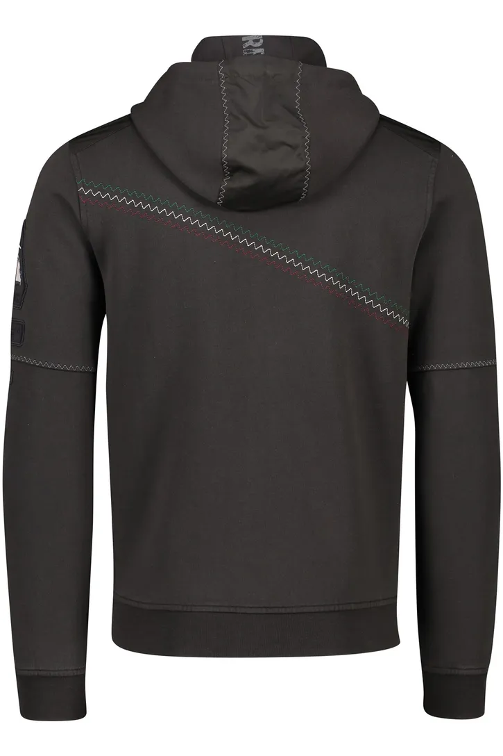 Paul & Shark vest antraciet effen outdoor rits