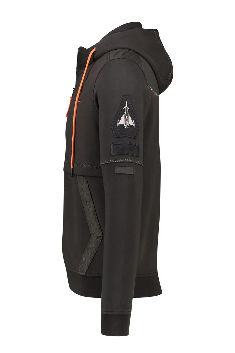 Aeronautica Militare vest outdoor antraciet rits