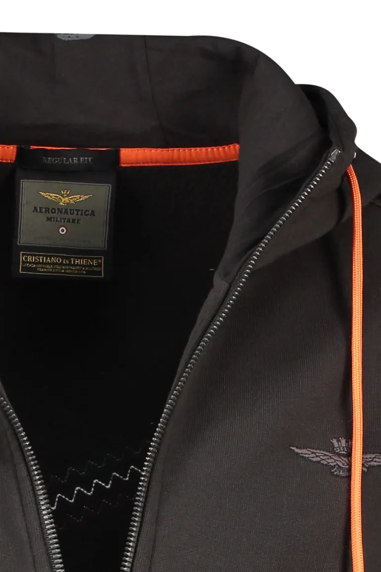 Aeronautica Militare vest outdoor antraciet rits