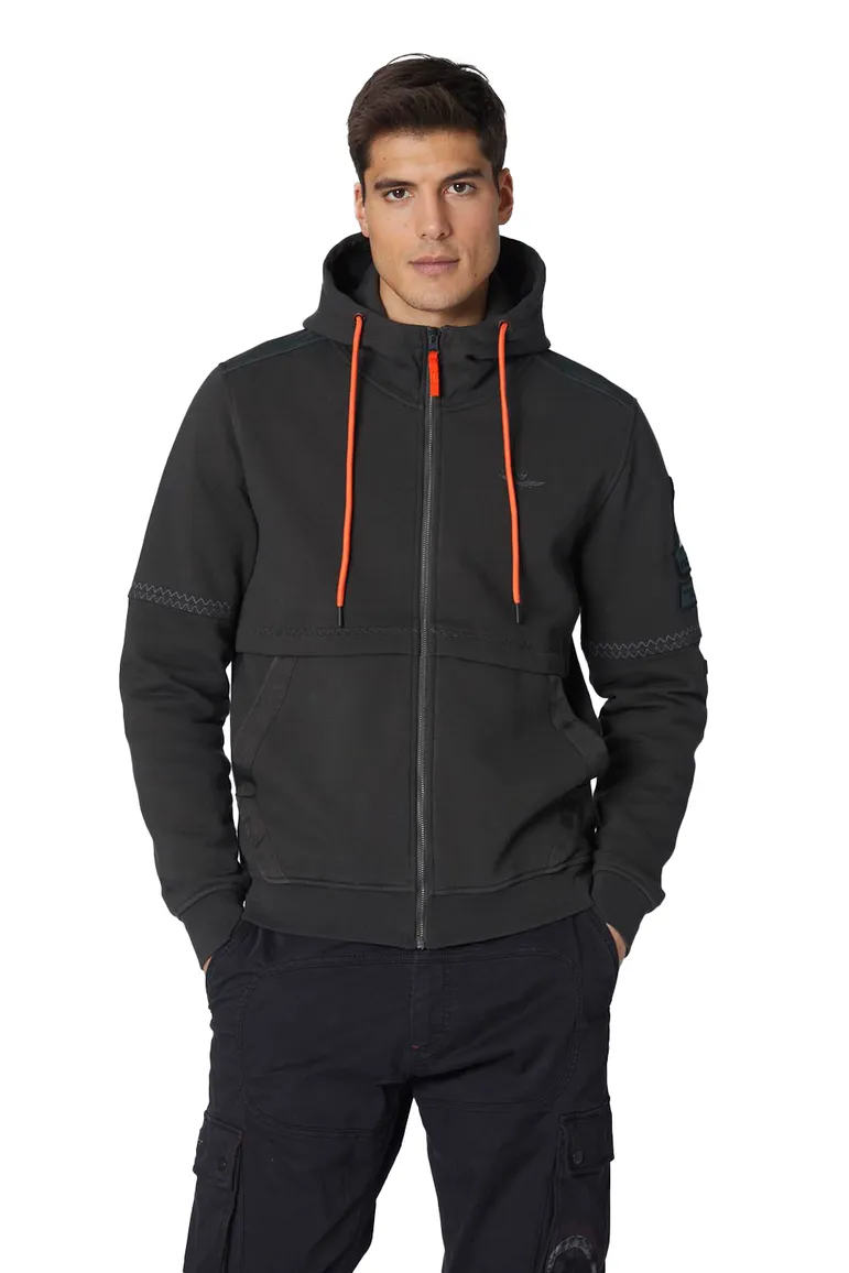 Aeronautica Militare vest outdoor antraciet rits