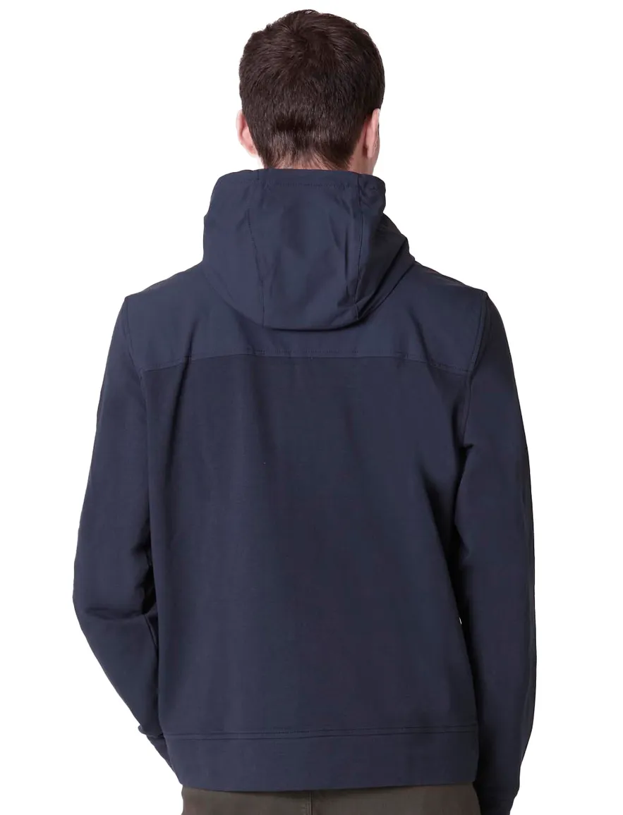 Aeronautica Militare outdoorvest effen donkerblauw slim fit