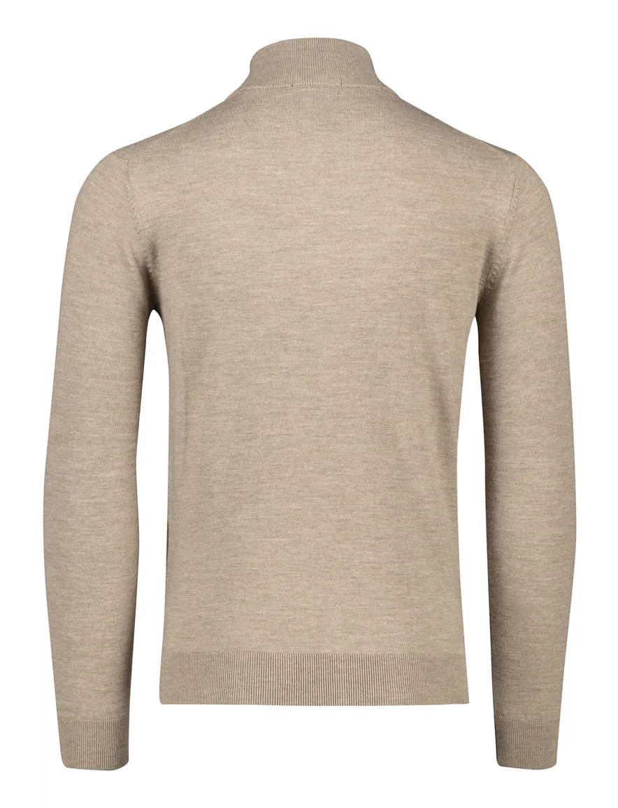 Aeronautica Militare vest beige gemêleerd merinowol
