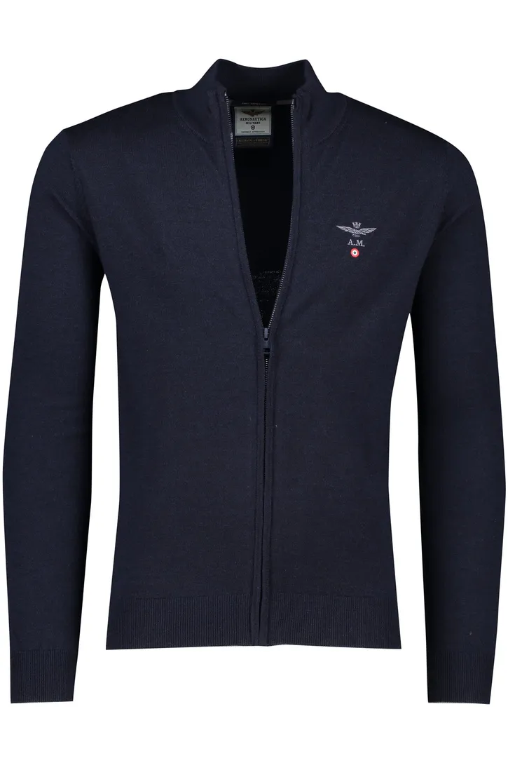 Aeronautica Militare vest donkerblauw slim fit