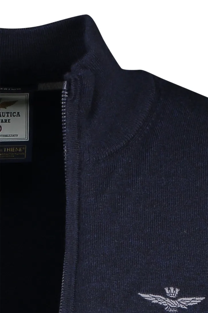 Aeronautica Militare vest donkerblauw slim fit