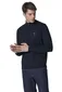 Aeronautica Militare vest effen donkerblauw merinowol