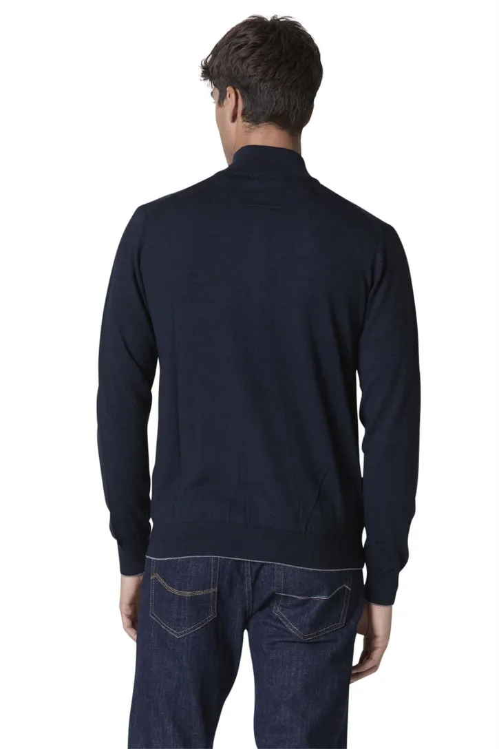 Aeronautica Militare vest donkerblauw slim fit