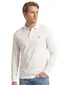katoenen Gant polo effen wit normale fit