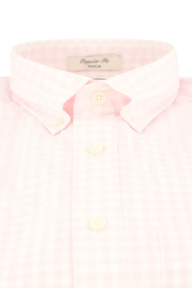 Gant overhemd roze geruit button-down