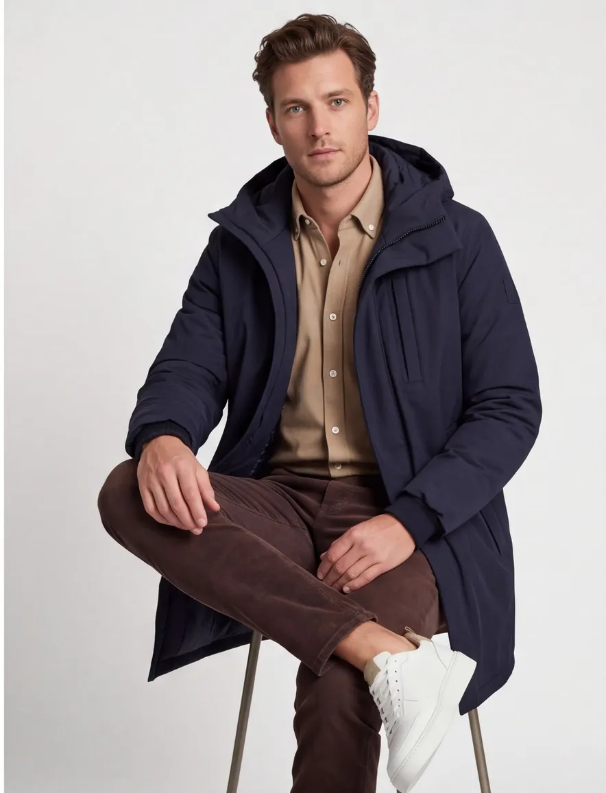 Airforce parka Blaze donkerblauw