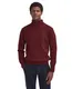 Barbour half zip trui bordeaux wol gebreid