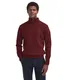 Barbour trui half zip rood wol