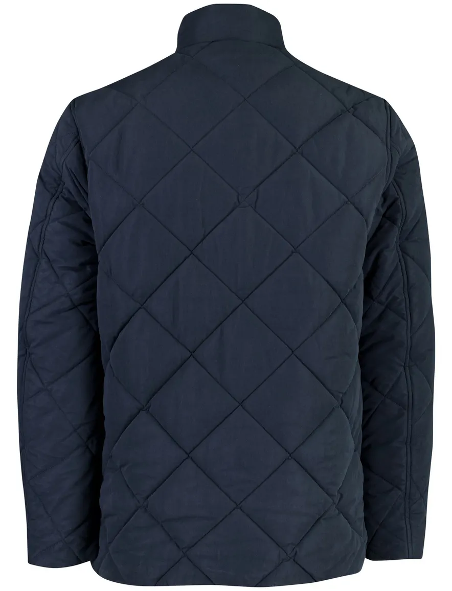 Barbour gevoerde jas donkerblauw