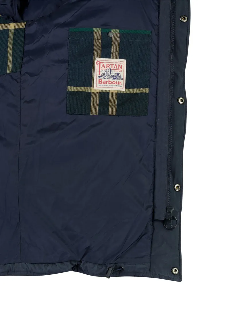 Jas Barbour gevoerddonkerblauw