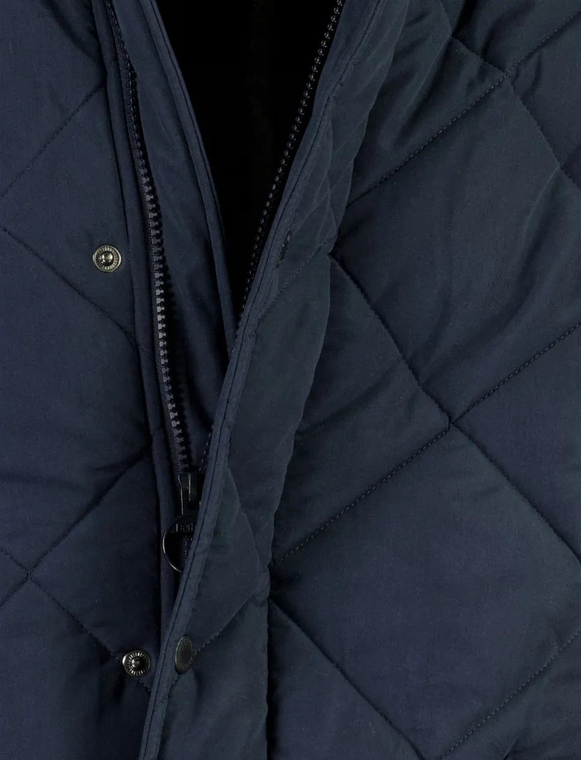 Jas Barbour gevoerddonkerblauw
