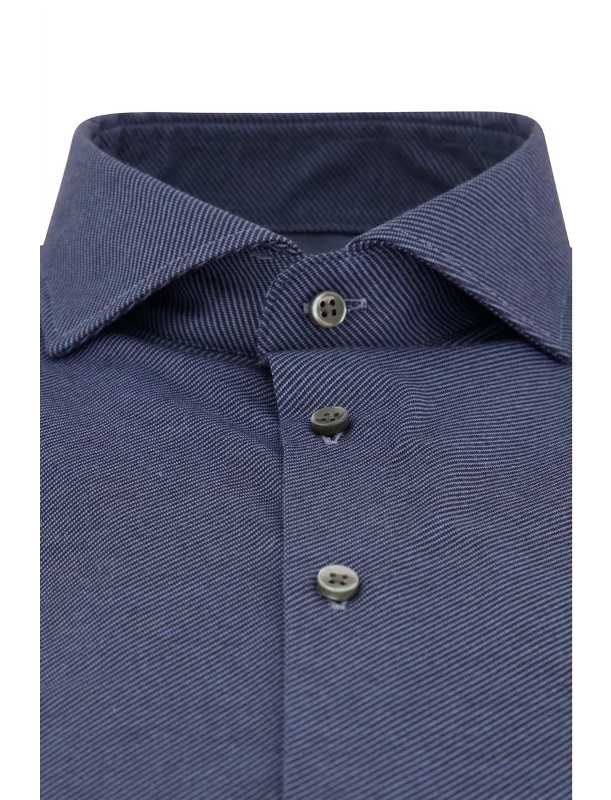 Desoto Luxury line overhemd blauw stretch