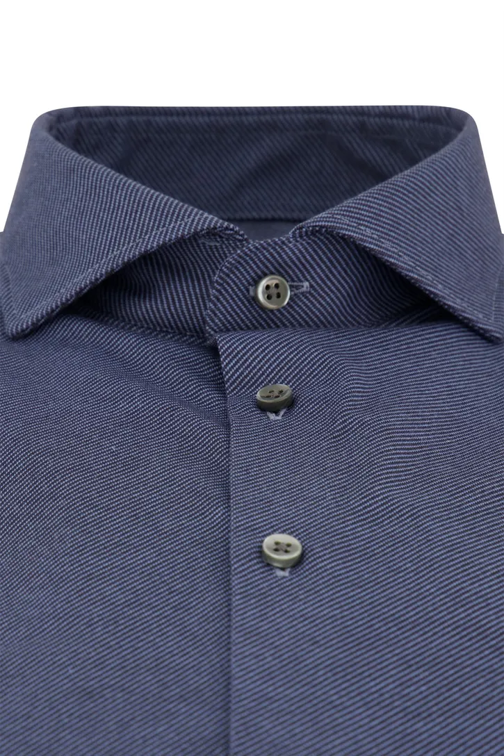 Overhemd Desoto Luxury blauw stretch