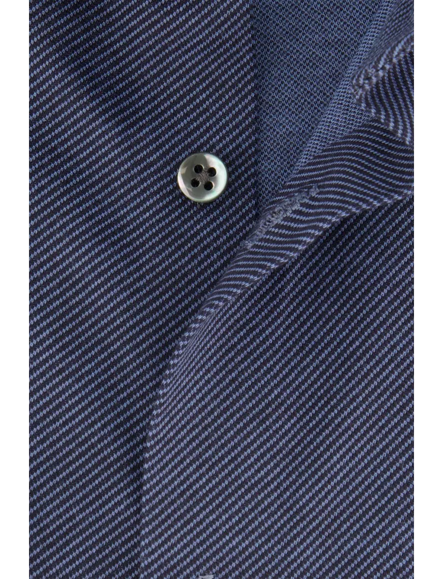 Luxury Line Desoto overhemd blauw stretch