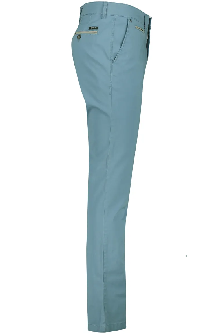 Gardeur Pantalon effen blauw normale fit