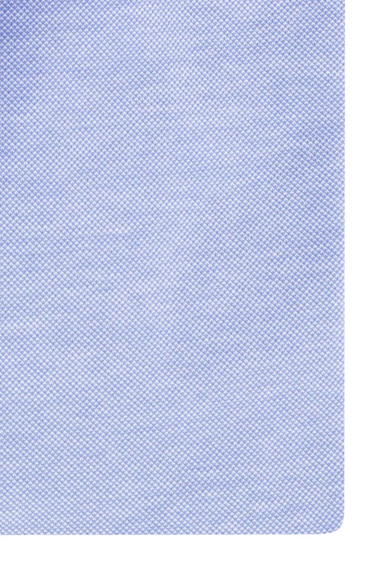 Slim fit Ledub overhemd lichtblauw stretch katoen