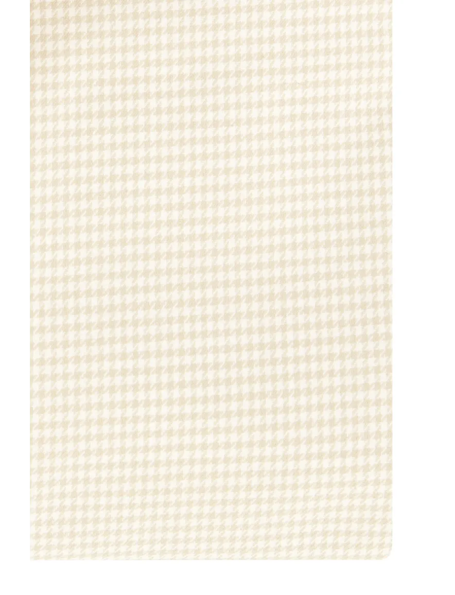 Slim fit overhemd geruit John Miller katoen creme