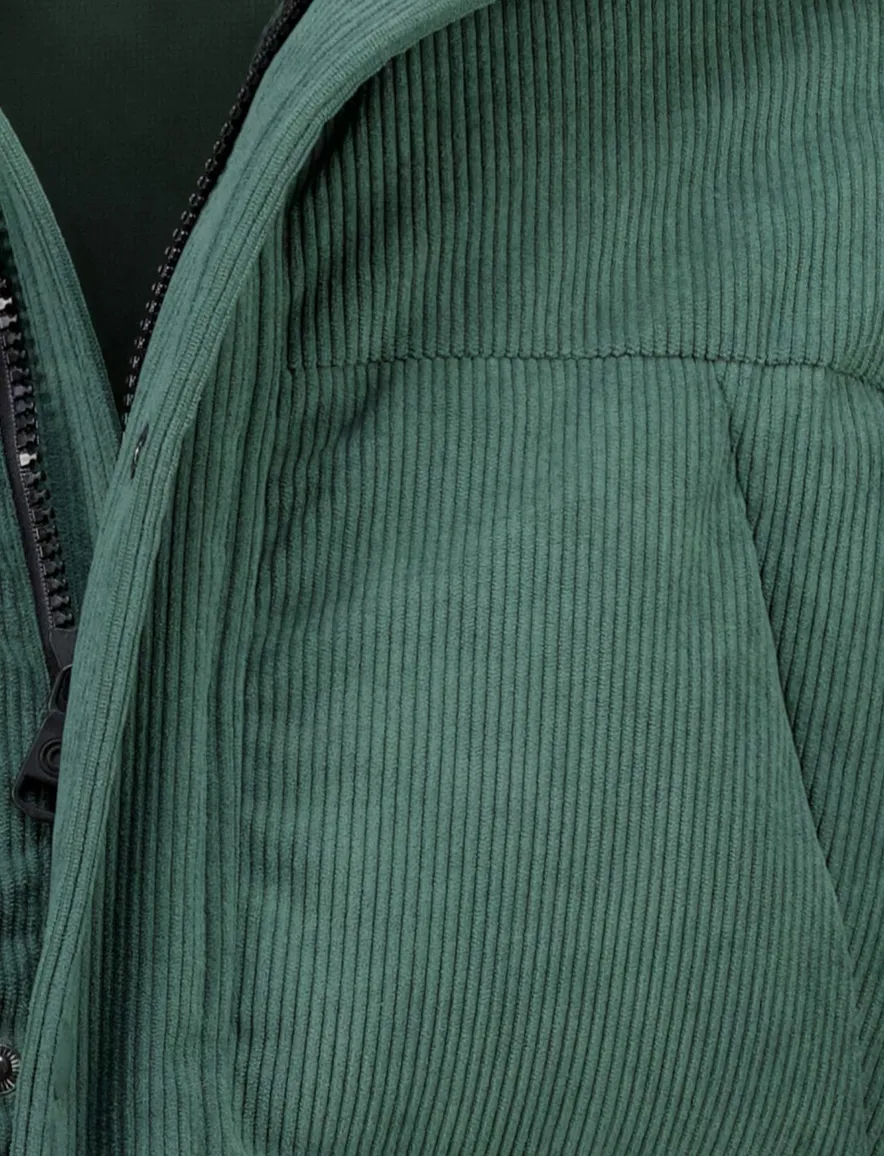 Colmar jas effen groen ribstof slim fit