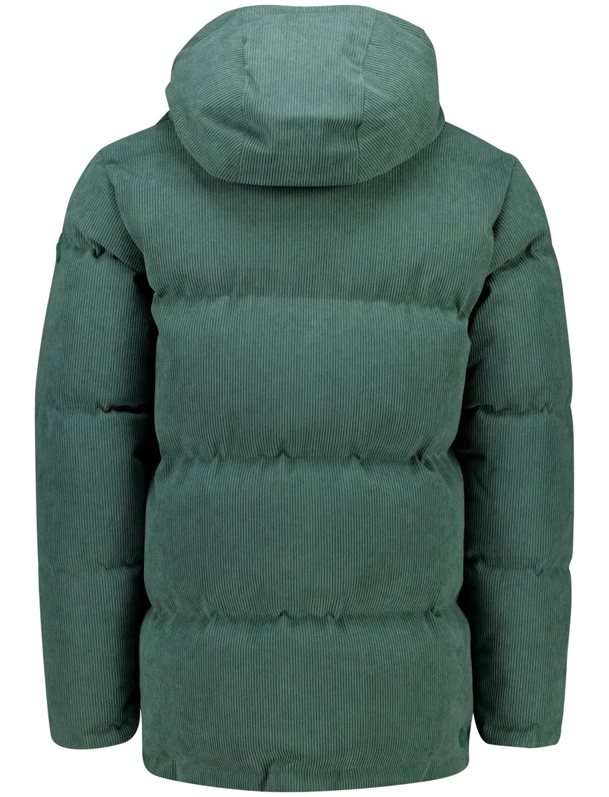 Colmar jas effen groen ribstof slim fit