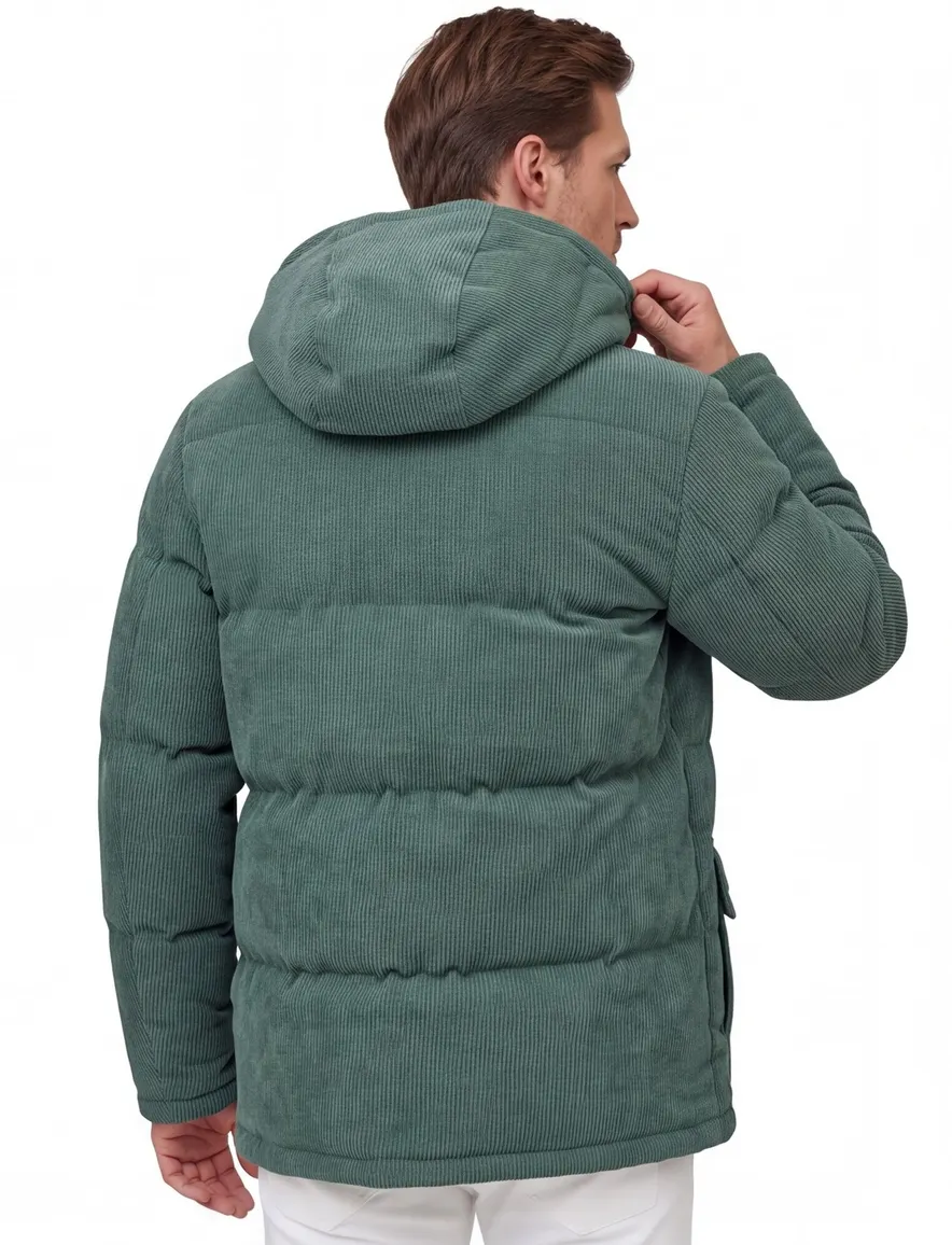 Colmar jas groen ribstof