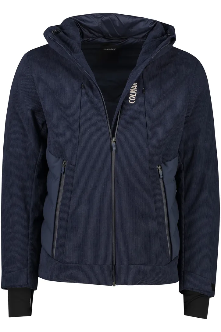 Normale fit Colmar skijack donkerblauw effen