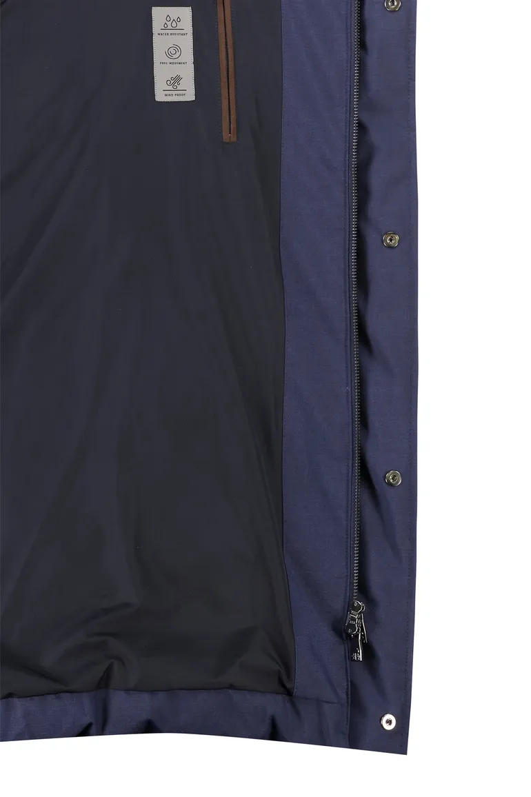 Corneliani jas donkerblauw waterdicht