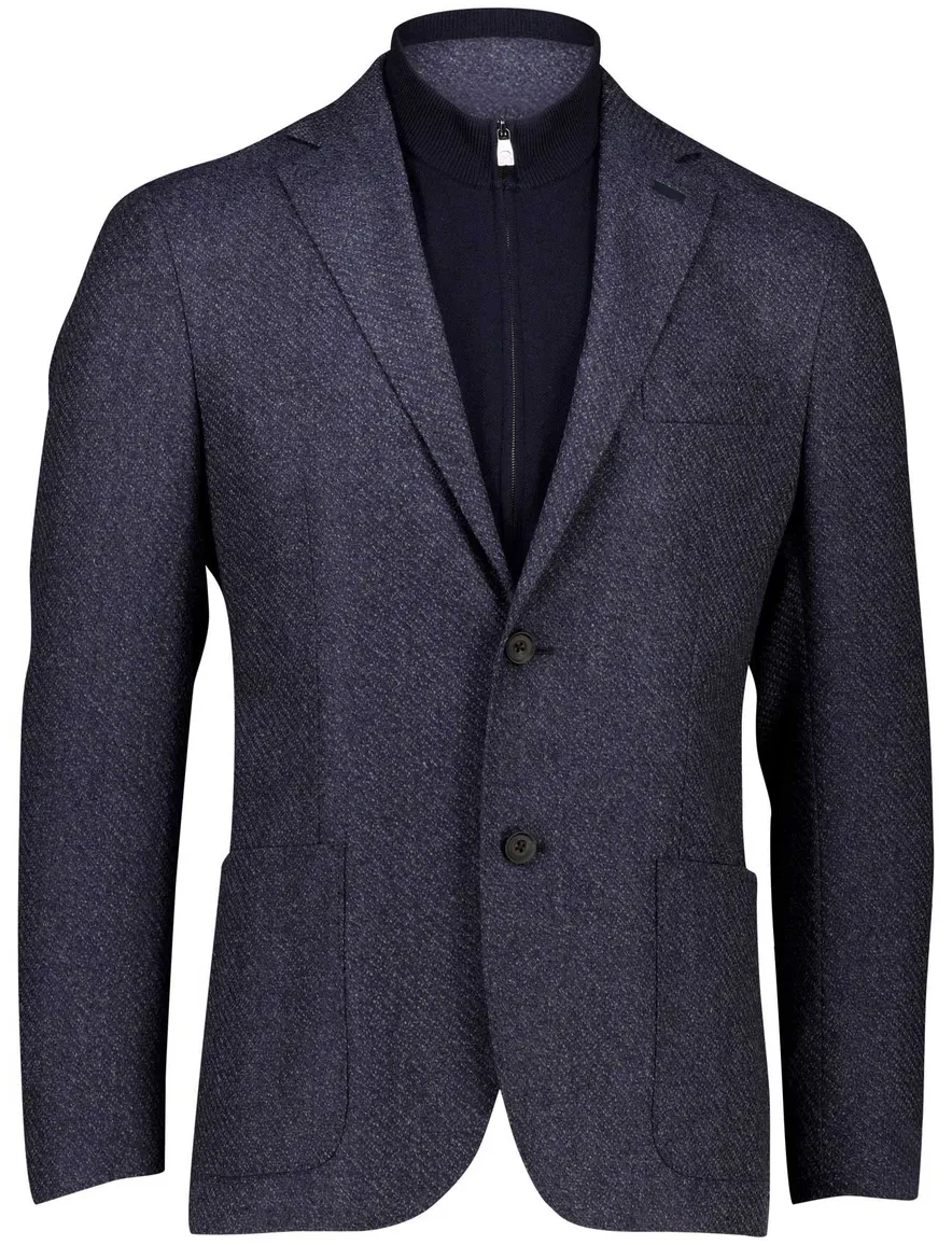 Corneliani colbert donkerblauw gemeleerd