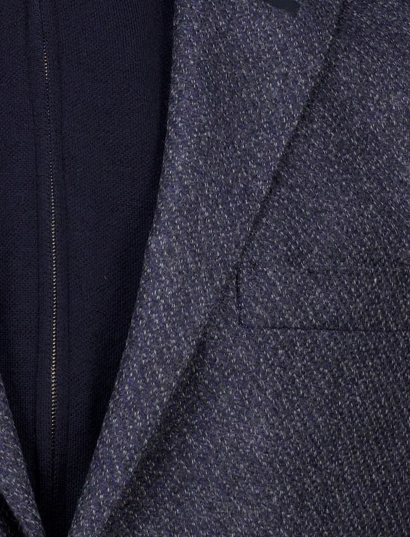colbert Corneliani donkerblauw gemêleerd
