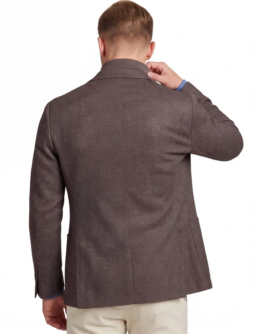 Corneliani colbert bruin virgin wol