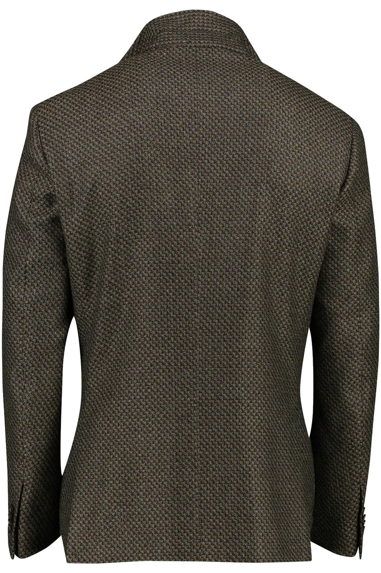 Corneliani colbert bruin geruit virginwol