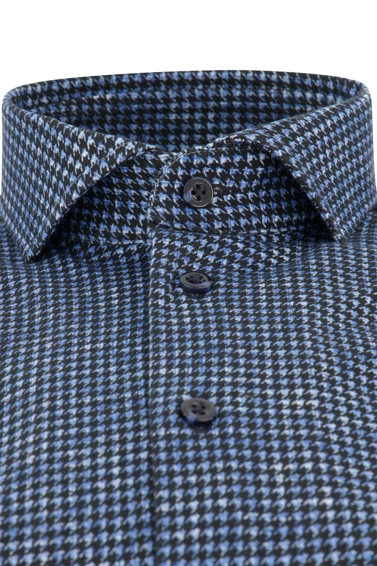 Blue Industry overhemd blauw cut away Slim Fit