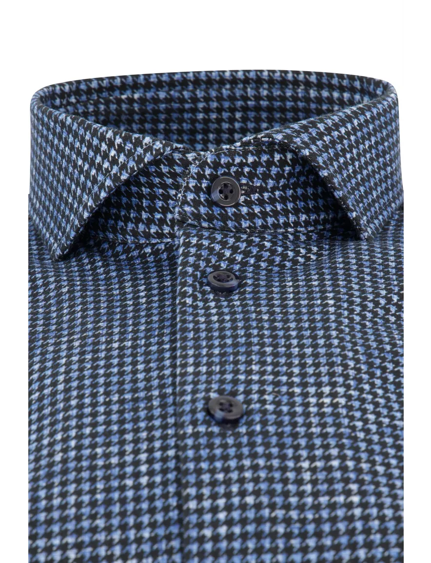 Blue Industry overhemd blauw cut away Slim Fit