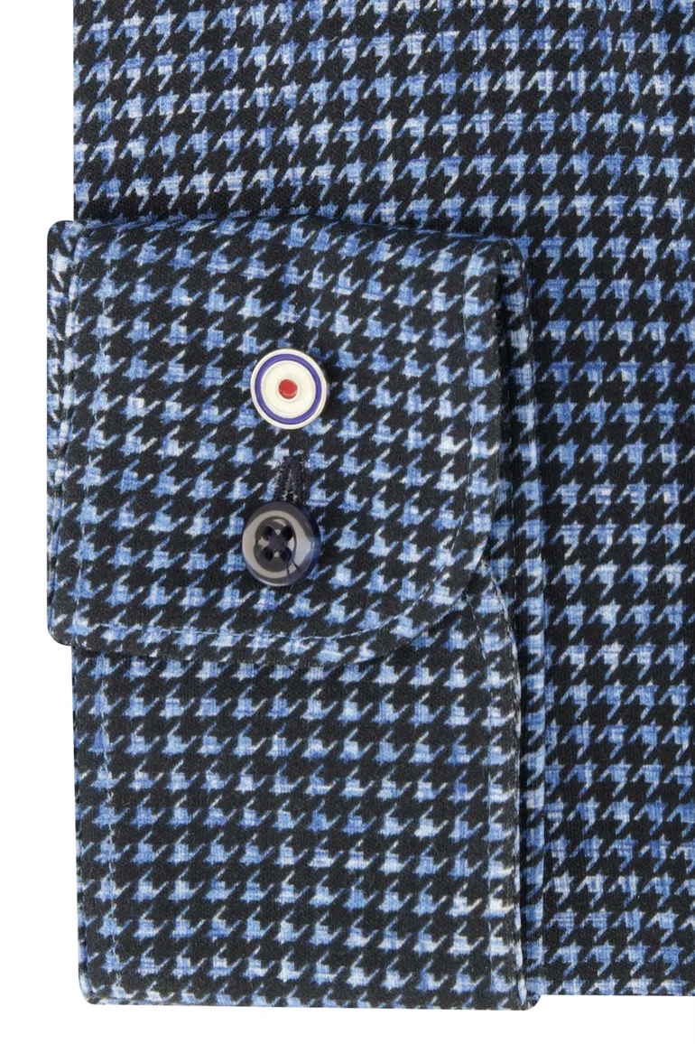 Blue Industry overhemd blauw cut away Slim Fit
