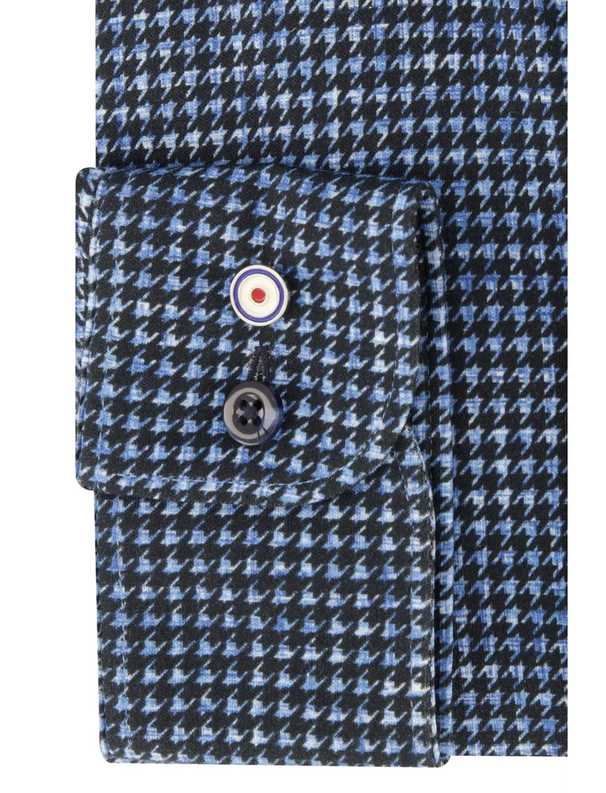 Blue Industry overhemd blauw cut away Slim Fit