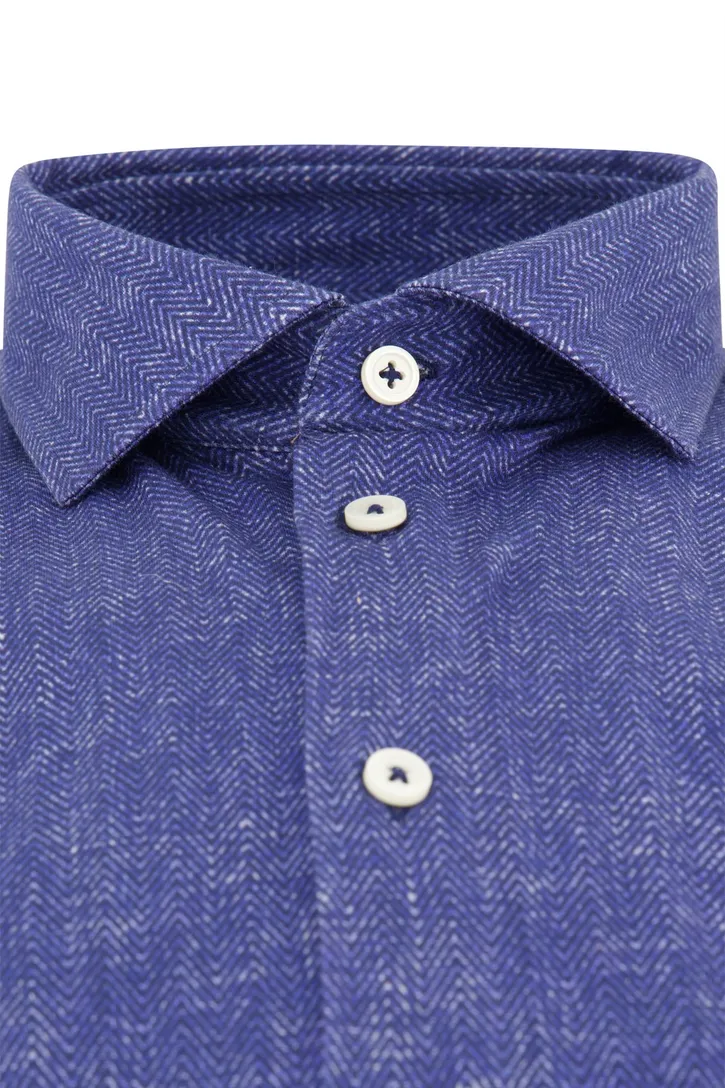 casual overhemd Blue industry blauw